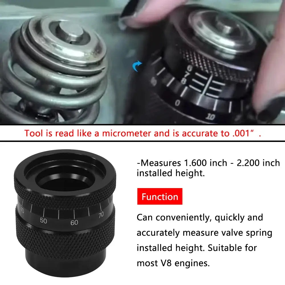 4929 Valve Spring Height Micrometer Measurer Measure Tool Valve Spring Height Caliper For Most V8 Engines by InterCyprus Trading Ltd