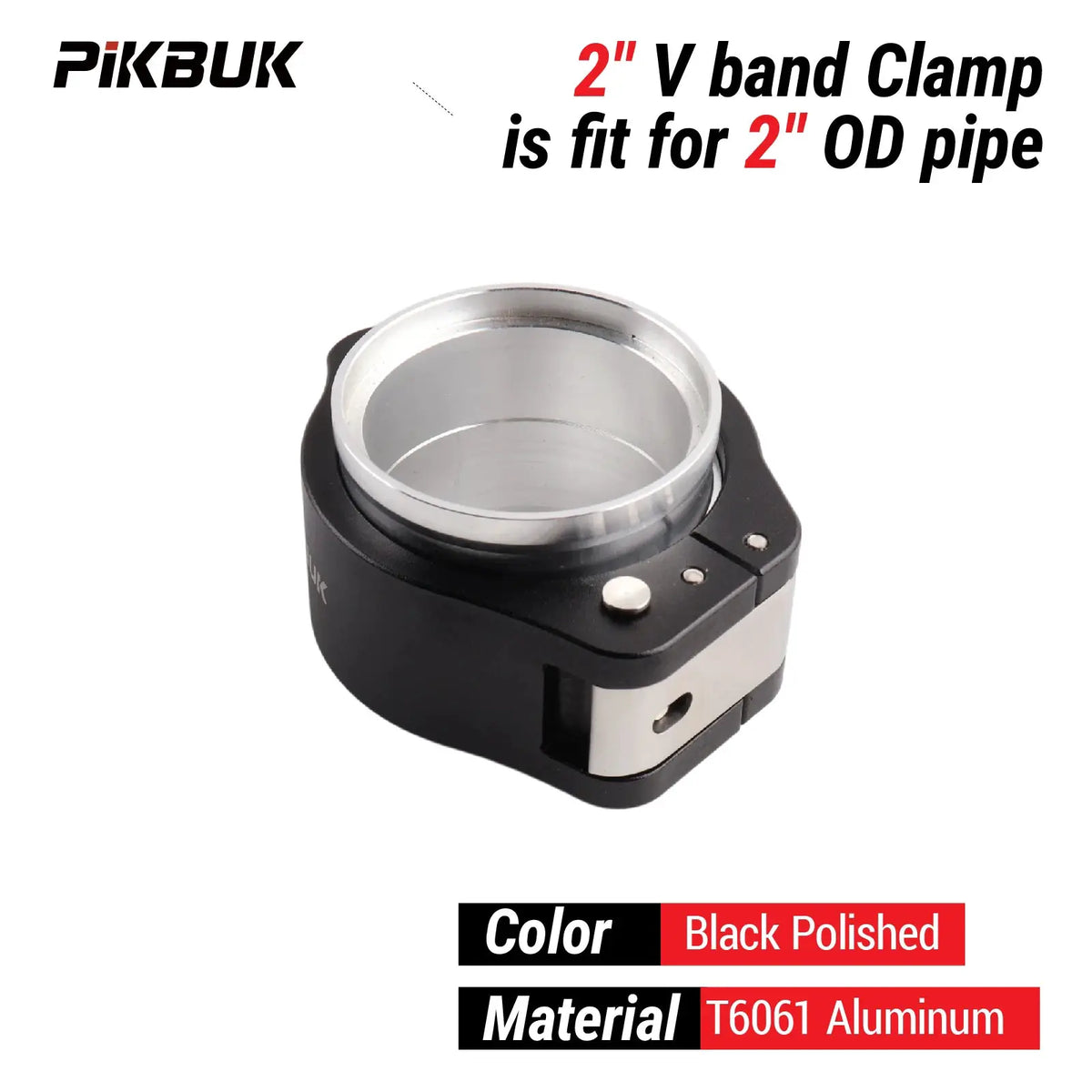 PIKBUK Universal 2/2.5/3/3.5/4 Inch Pinless HD Clamp For Intercooler Pipe Clamp And Flanges 63/76/102mm by InterCyprus Trading Ltd