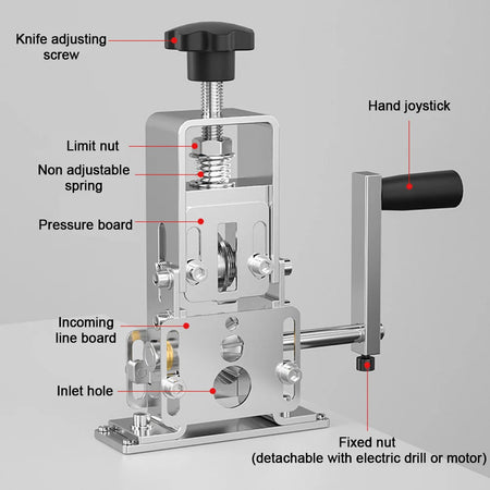 Manual Cable Stripping Machine 25mm &ndash; Covers 1.5 To 25 Mm