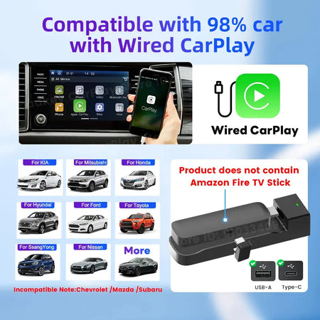 Carlinkit HDMI Wireless CarPlay Adapter For Fire TV Stick