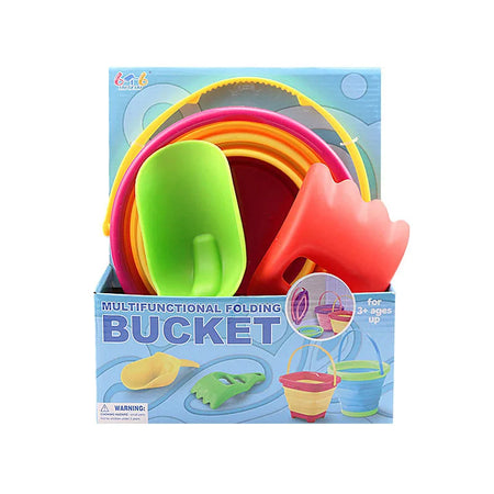 STF00469 Foldable Beach Bucket &ndash; Portable Sand Toy For Kids STF00469 YBchan