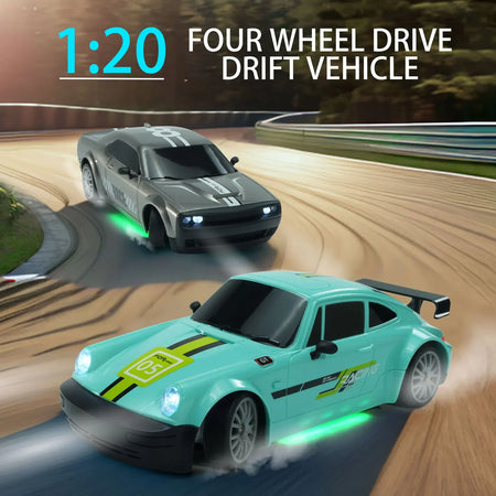 High-Speed 1:20 4WD RC Racing Car - 20Km/h Remote Control Drift Car