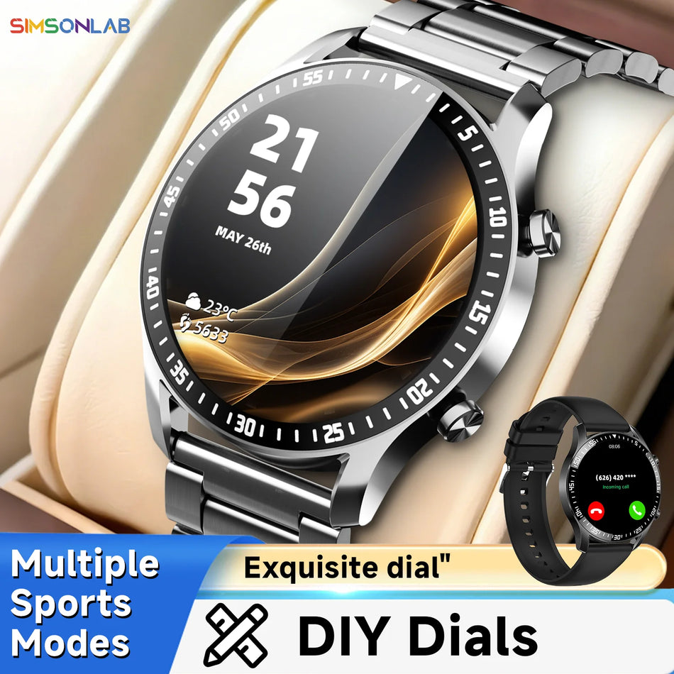 Smartwatch with Bluetooth Calling, Camera Control, AI Voice Fitness Tracker