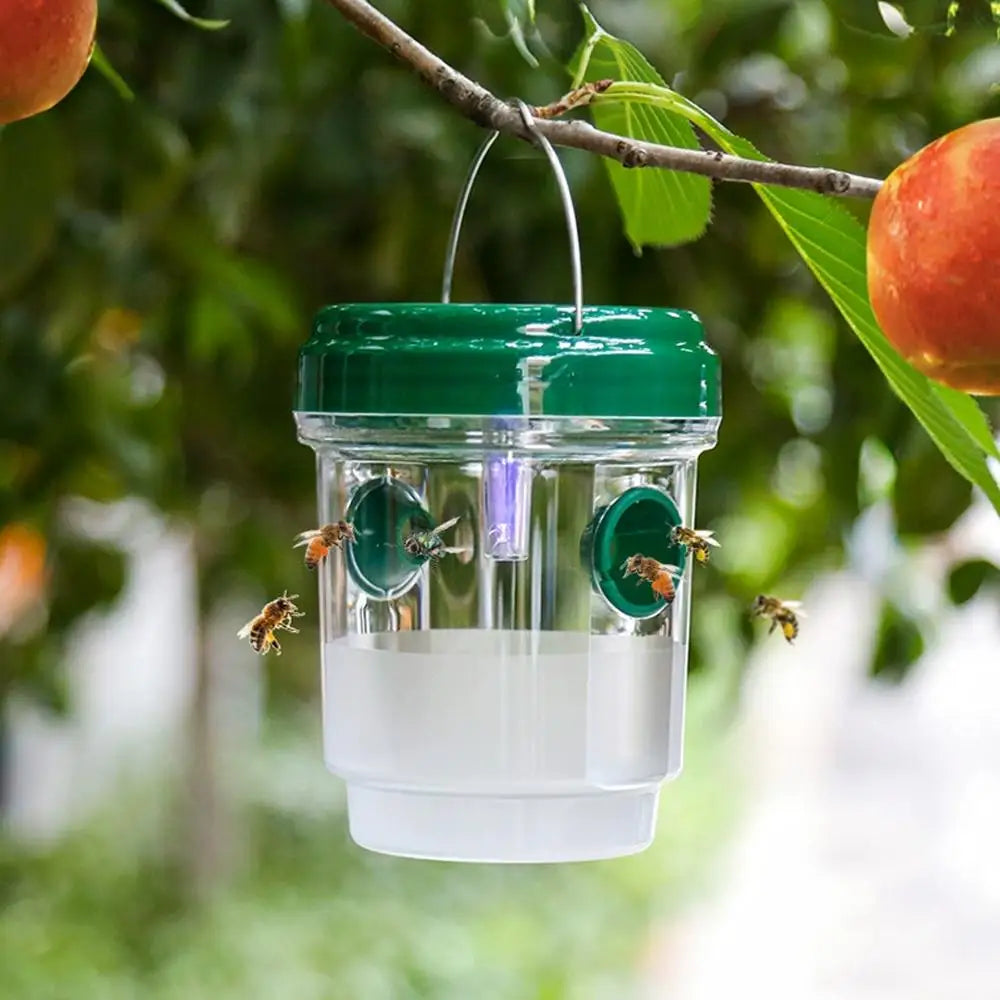 Wasp Trap Reusable Dual Entry Design - Harmless to Bees