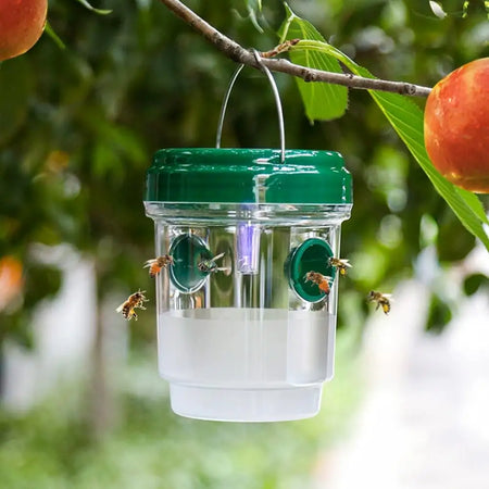 Wasp Trap Reusable Dual Entry Design - Harmless to Bees