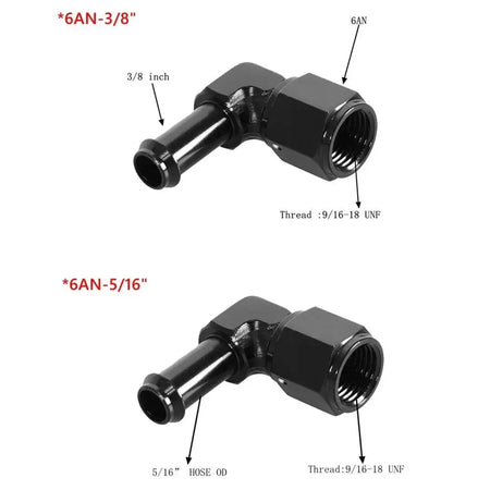 1PC Aluminum 6AN 8AN Male To 3/8" 5/16" Quick Disconnect Male Push On EFI Fitting Adapter Quick Connect by InterCyprus Trading Ltd