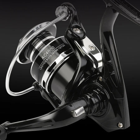 BILLINGS Spinning Fishing Reel AC1000-7000 - Max Drag 10KG, Aluminum Design, Interchangeable Handle