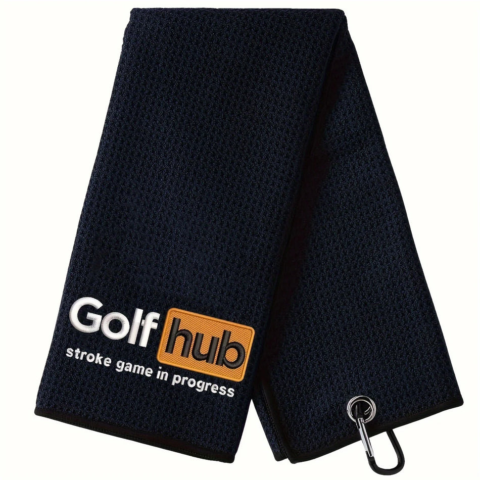 Komik Nakışlı Mikrofiber Golf Havlusu 16x24 Erkekler Baba için