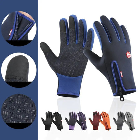 Touchscreen Winter Gloves &ndash; Waterproof and Windproof Design Blue / XXL