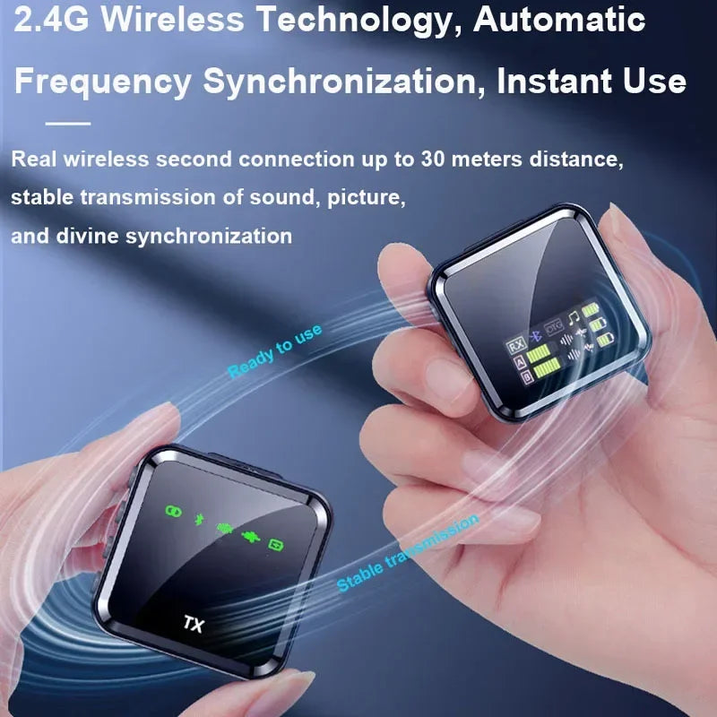 Luxuglow Wireless Lavalier Microphone System &ndash; Easy Setup