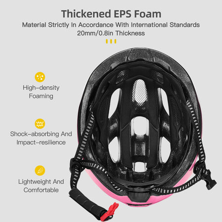 Bike Helmet With Magnetized Goggles &ndash; LED Tail Light
