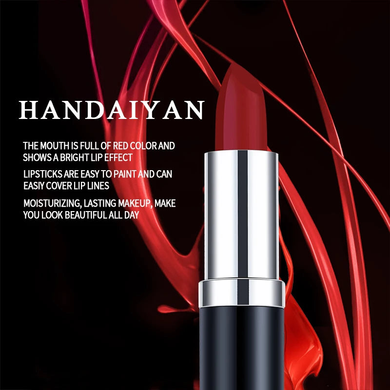 Handaiyan Velvet Smooth Matte Lipstick - Sexy Rose Purple - 12 Shades
