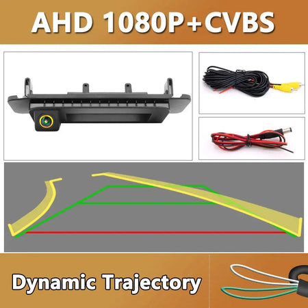 Dynamic Trajectory Reversing Camera for Mercedes Benz C Class W205 CLA W117 Car Trunk Handle Rear View Reversing 180 Degree by InterCyprus Trading Ltd