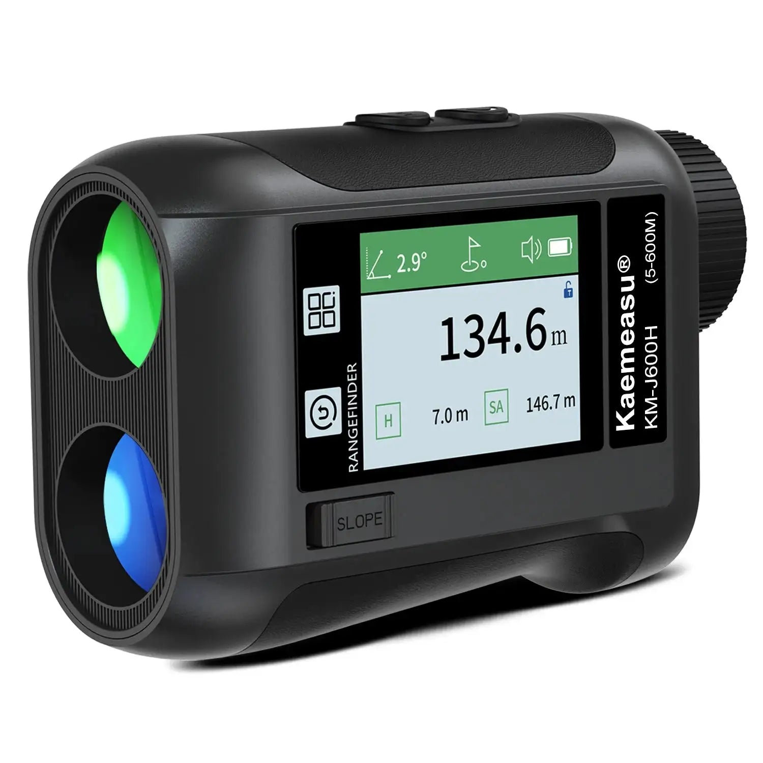 Touch Screen Golf Range Finder 600m Flag Lock KMC600 LCD black J / 600m