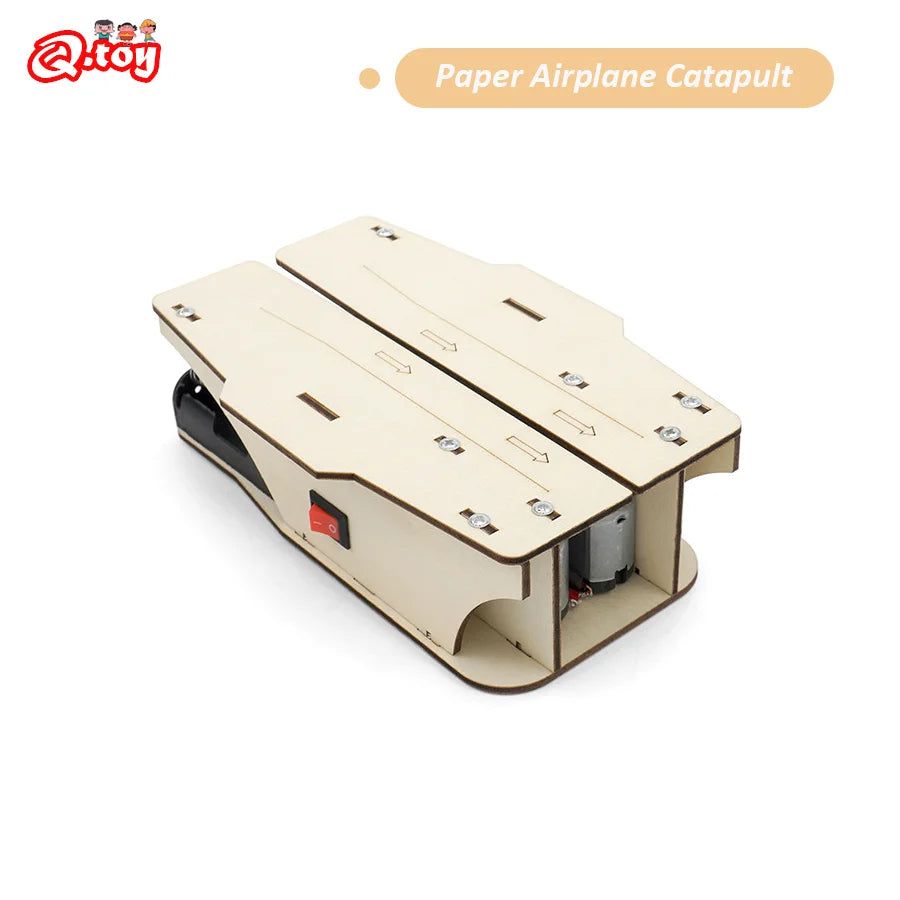 DIY katapult za papirne avione STEM set drvenih igračaka za učenje