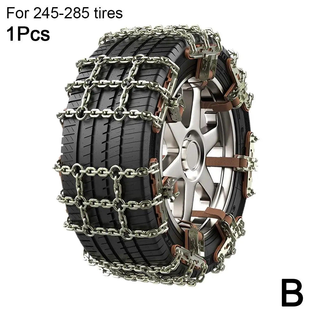 Car Tire Snow Chains 165-195mm &ndash; Anti-Skid Traction XL / CN