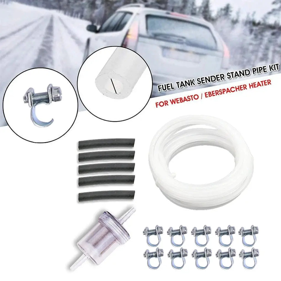 Car Truck Air Diesel Parking Heater Fuel Line + Fuel Filter + Connction Hose + Clip Kit For Webasto Eberspacher by InterCyprus Trading Ltd