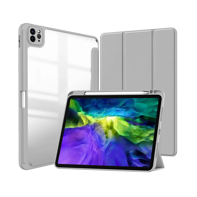 Smart Case for iPad Air Series - Drop Resistant Leather Grey / iPad Air 1 9.7