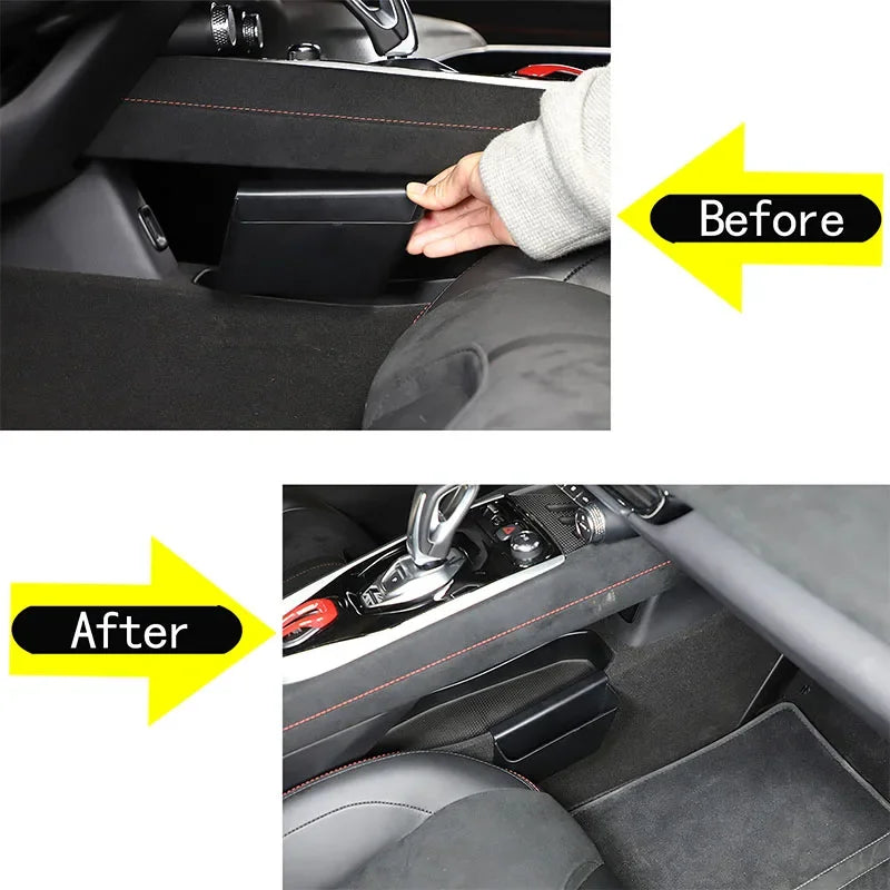 ABS μαύρο κουτί αποθήκευσης κεντρικής κονσόλας για Lotus Emira