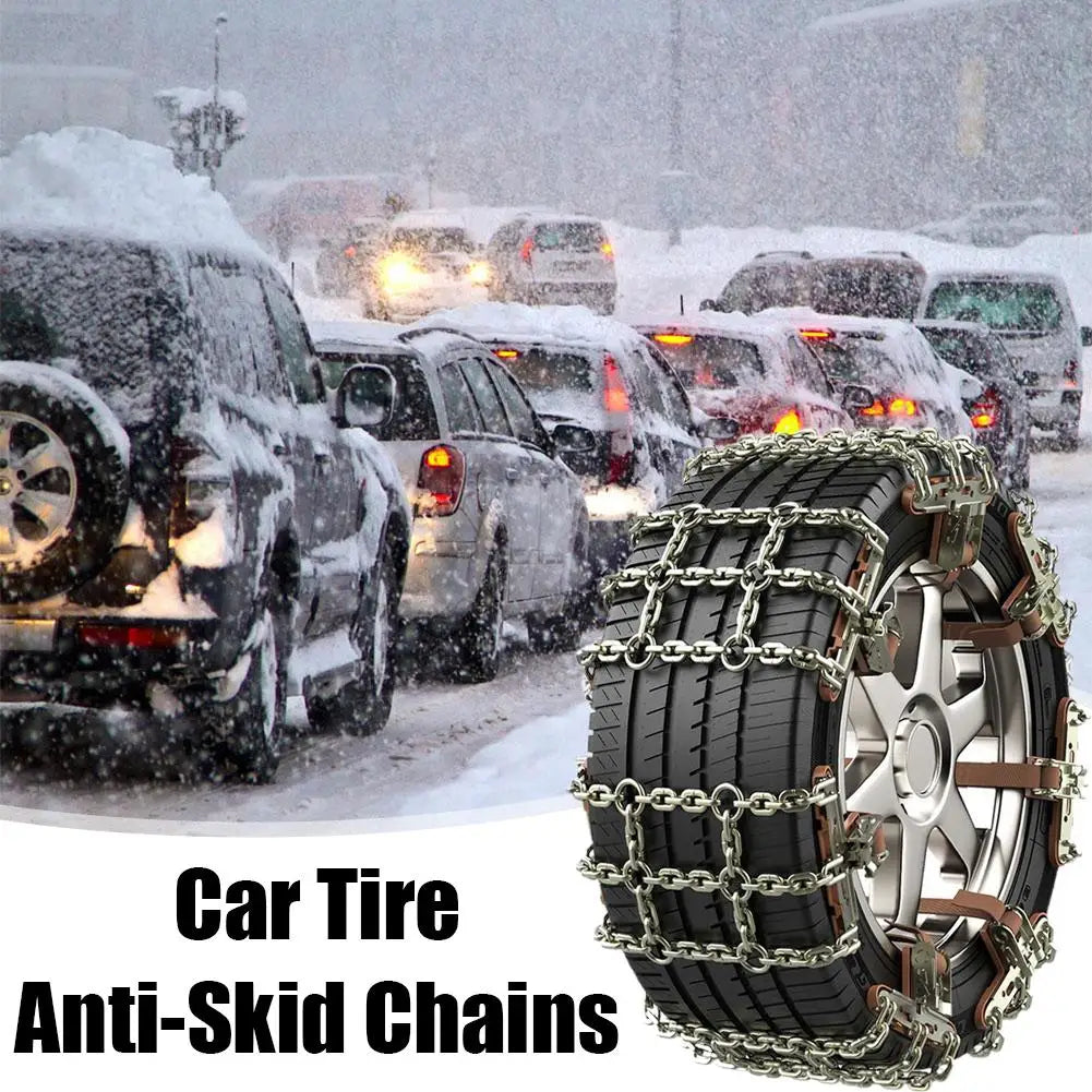 Car Tire Snow Chains 165-195mm &ndash; Anti-Skid Traction