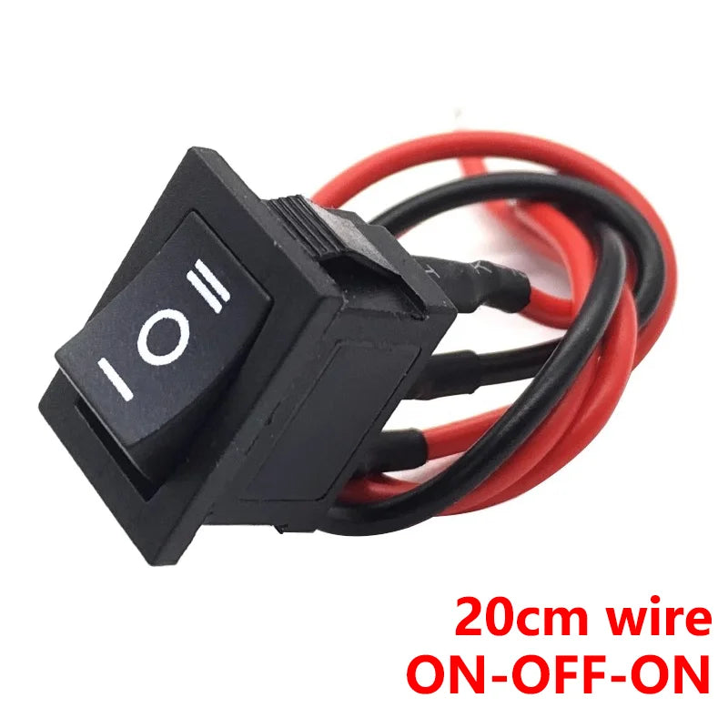 5Pcs Mini Rocker Switch &ndash; Reliable Control for DIY Projects Spuare ON OFF ON / 5pcs