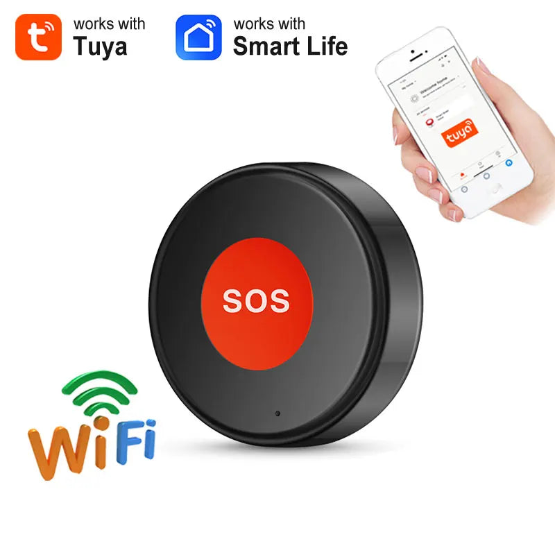 Tuya WiFi SOS Button &ndash; Emergency Panic Alert Remote Option C