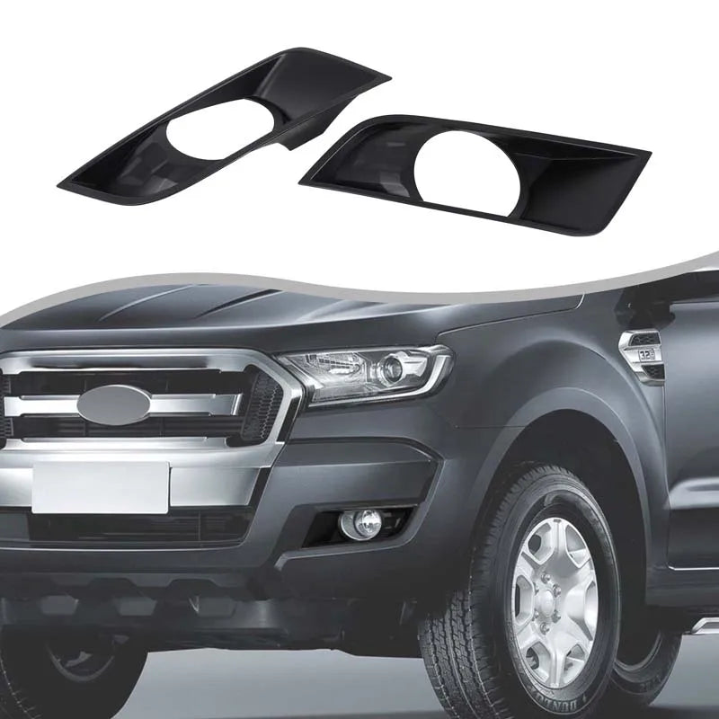 Cadru pentru lumini de ceață față Ford Ranger 2015 2016 Negru Mat ABS