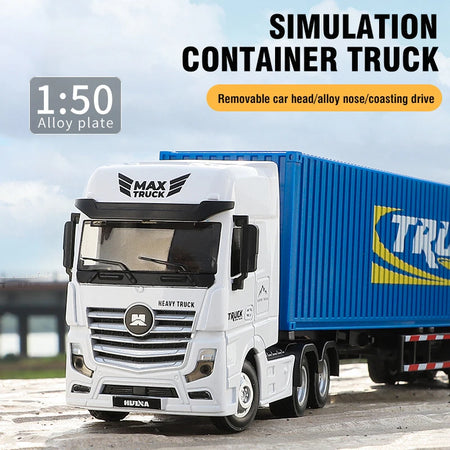 Huina 1/50 Scale Dump Truck &ndash; Realistic Diecast Design