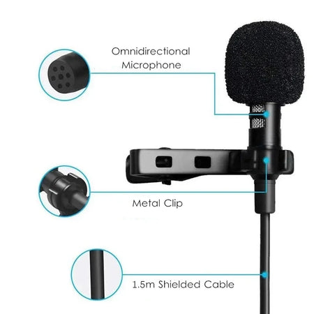 Opansten Clip-On Lavalier USB-C Microphone &ndash; Condenser