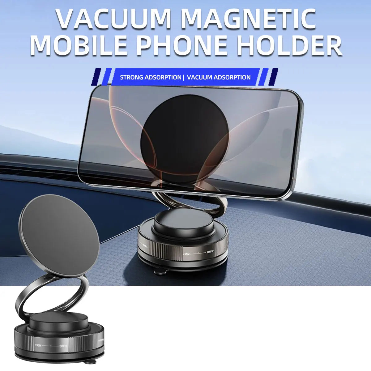 Car Phone Holder &ndash; 360 Degree Rotatable Magnetic Mount