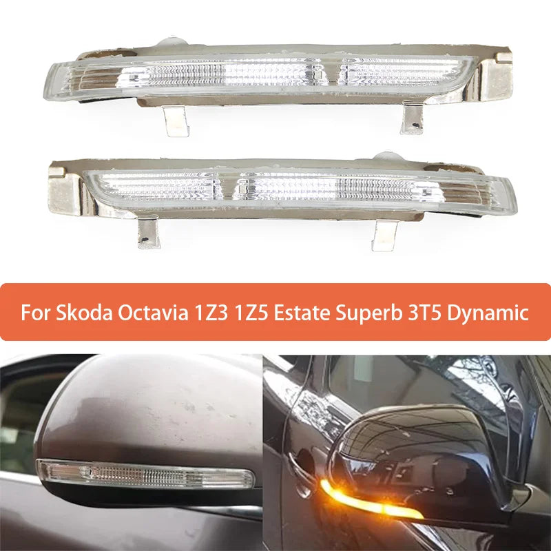 Svetlobne Luči za Utripanje Vzvratnega Ogledala za Škodo Octavia 1Z3 1Z5 Superb 3T5