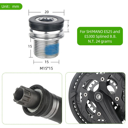 Deemount Bike B.B. Screws M15 &ndash; High Strength Carbon Steel Construction