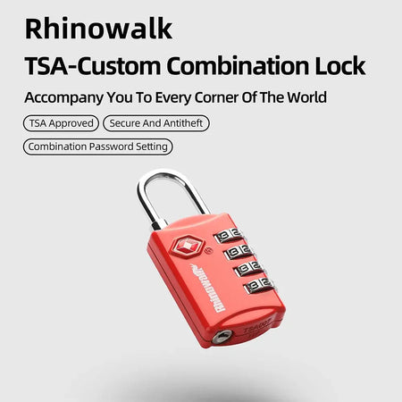 Rhinowalk TSA Locks Customs Combination Lock For Rhinowalk MJX2004 Mechanic Saddle Bag Anti-Theft Luggage Security Coded Lock by InterCyprus Trading Ltd