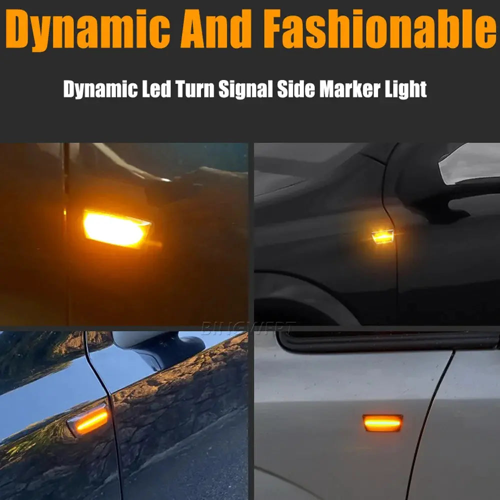 2PCS For Opel Insignia Astra H Zafira B Corsa D For Chevrolet Cruze Led Dynamic Side Marker Turn Signal Light Sequential Blinker by InterCyprus Trading Ltd