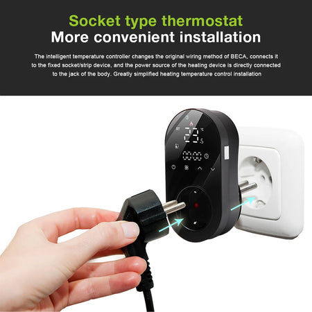 Tuya WiFi Thermostat Socket &ndash; Smart Temperature Control for Efficient Heating
