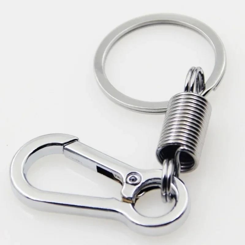 Zinc Alloy Spring Keychain Carabiner Hook - Versatile Climbing Accessory
