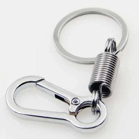 Zinc Alloy Spring Keychain Carabiner Hook - Versatile Climbing Accessory