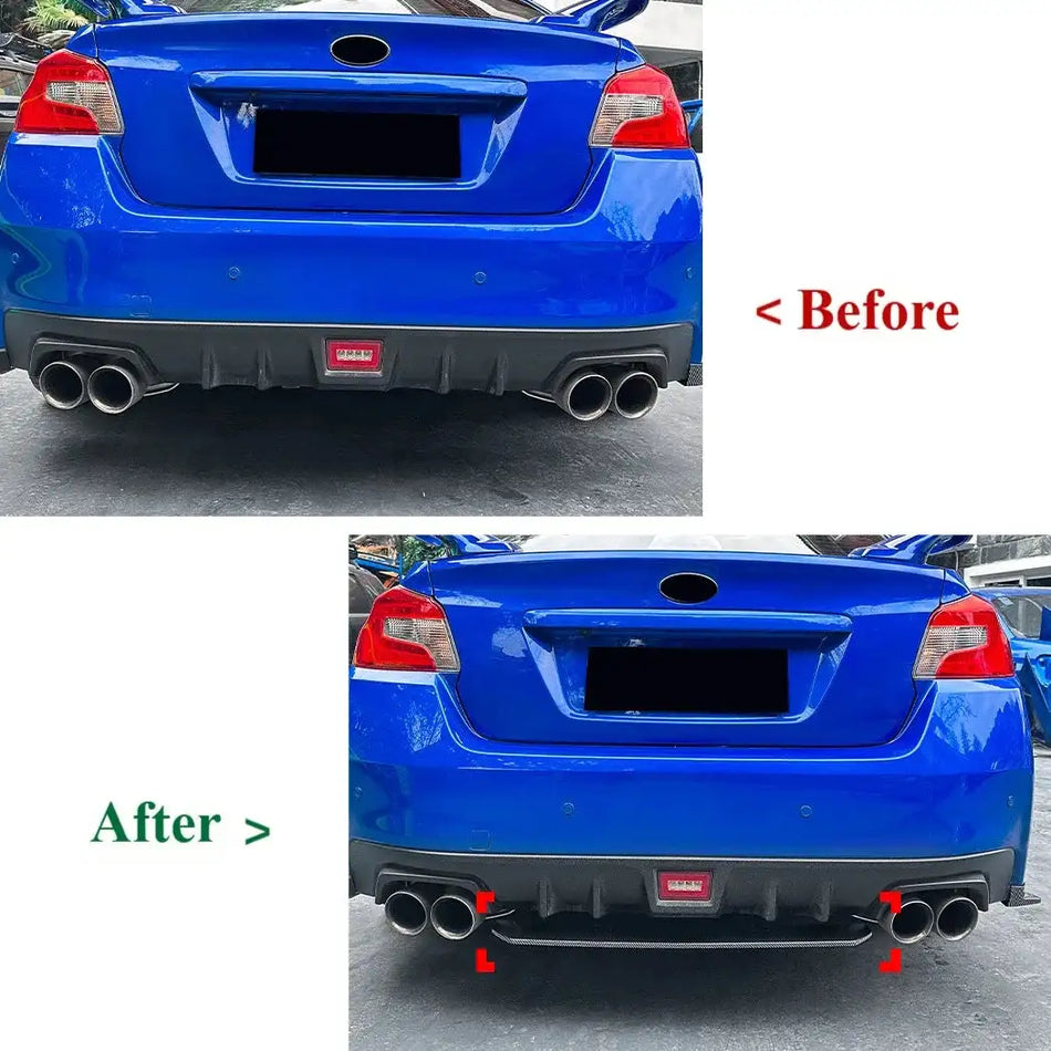 Комплект за защита на задния долен дифузьор на Subaru WRX STI VA