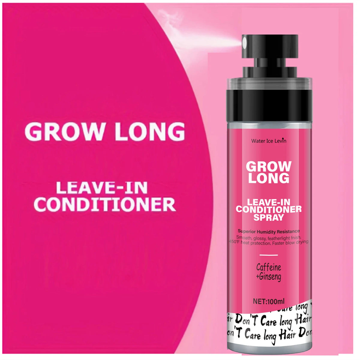 Water Ice Levin Leave-In Conditioner Spray &ndash; Anti-Frizz Deep Hydration