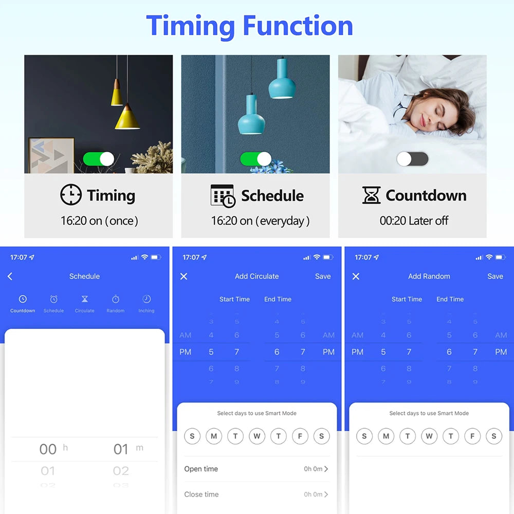 SLMPLEFUN WiFi Mini Smart Light Switch Module with 2-Way Control