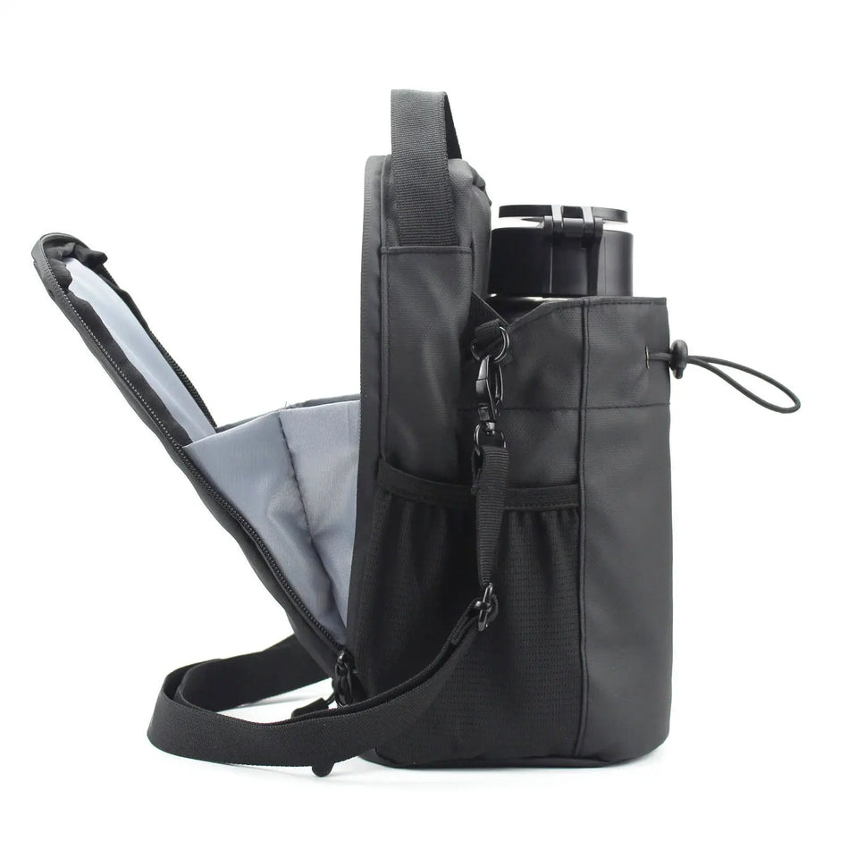 Super Strong Magnetic Gym Bag for Water Bottle and Phone, Adjustable Large Capacity Terylene Crossbody Sling Bag by InterCyprus Trading Ltd