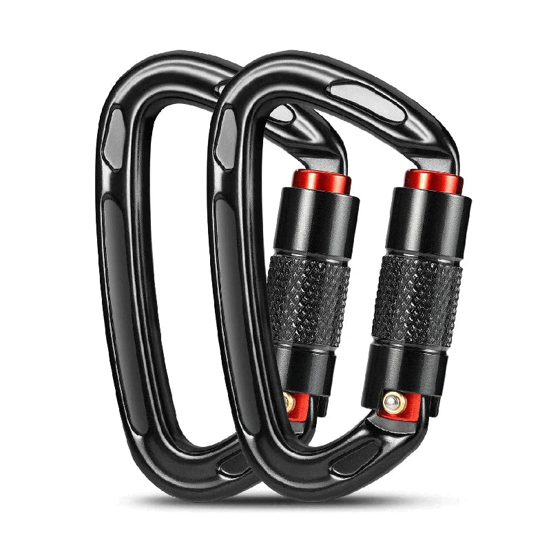24KN Auto Lock Climbing Carabiner D Shape &ndash; Auto Lock