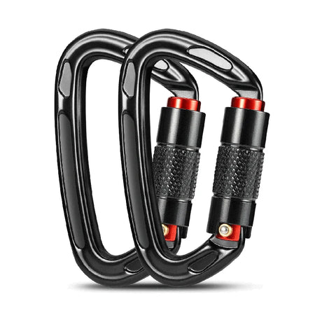 24KN Auto Lock Climbing Carabiner D Shape &ndash; Auto Lock