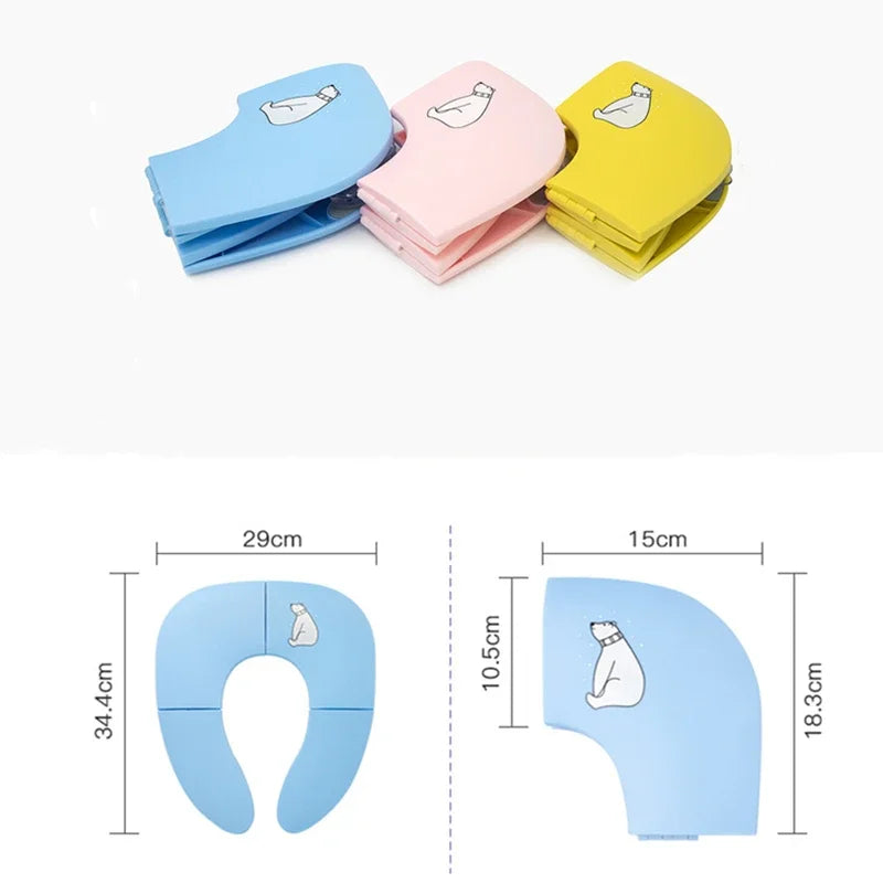 Folding Toilet Seat &ndash; Non Slip Portable Travel Companion