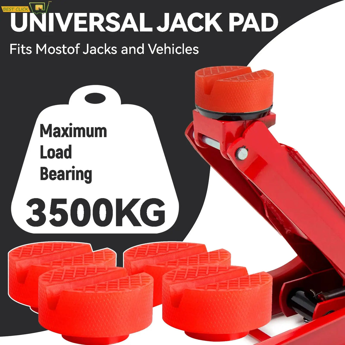 Car Lift Jack Support Stand Polyethylene Pads Wheel Dolly Slotted Floor Frame Rail Adapter Repair Tools For Lexus Subaru Fiat by InterCyprus Trading Ltd
