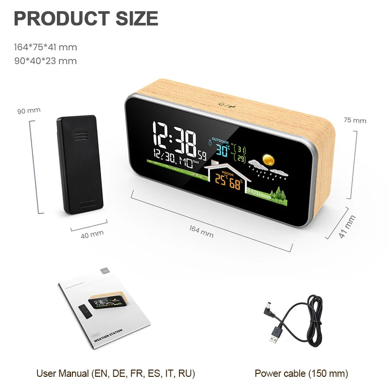 Wireless Weather Station Clock &ndash; Digital Thermometer