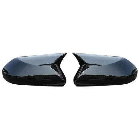 Carbon Fiber Look Mirror Cover For Toyota Camry 2018 2023 Bright black