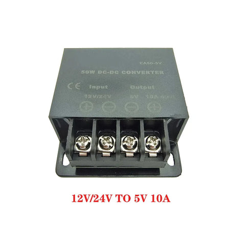 DC DC Converter Module &ndash; Adjustable Output Voltage Regulation 12-24V to 5V 10A / 12V-24V / 5V