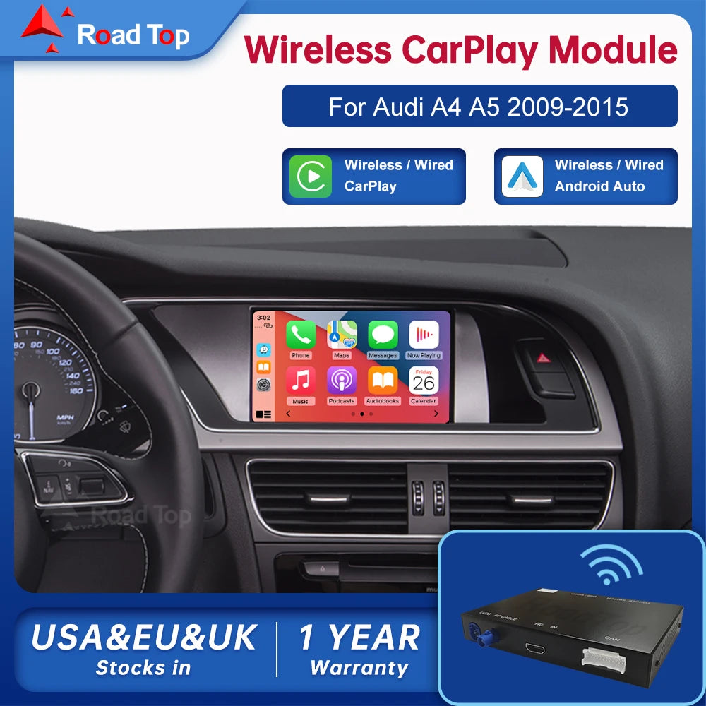 Road Top Android Auto Wireless For Audi - CarPlay Interface