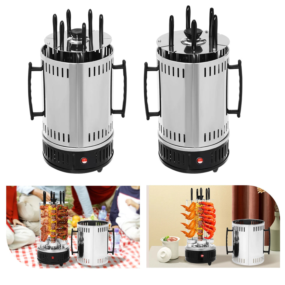 Vertikal Elektrisk Grill Rotisserie 1000W SW5 SW6 Rotating